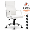 Scaun De Birou Directorial Ergonomic KD Home Syncro, Alb