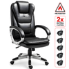 Scaun De Birou Directorial Ergonomic KD Home Prestige Comfort A59, Negru