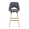 Scaun de Bar Inalt Premium KD Home BarLuxe Nova, Gri