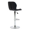 Set 2 x Scaun de Bar Inalt Cu Spatar KD Home Velvet Rise, Negru