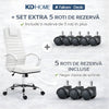 Scaun De Birou Directorial Ergonomic KD Home Falcon Seat, Alb