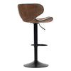 Scaun de Bar Inalt Cu Spatar KD Home® Sky Vintage, Maro