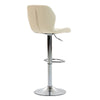 Set 2 x Scaun de Bar Inalt Cu Spatar KD Home Velvet Rise 360, Crem