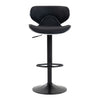 Scaun de Bar Inalt Cu Spatar KD Home Sky Vintage, Negru