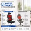 Scaun De Birou Directorial Ergonomic KD Home Ergonex, Negru