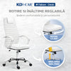 Scaun De Birou Directorial Ergonomic KD Home Falcon Seat, Alb