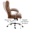 Scaun De Birou Directorial Ergonomic KD Home Noble Seat, Maro