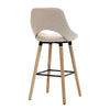 Scaun de Bar Inalt Premium KD Home BarLuxe Nova, Crem