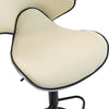 Scaun de Bar Inalt Cu Spatar KD Home Sky Vintage, Crem