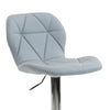 Scaun de Bar Inalt Cu Spatar KD Home Velvet Rise 360, Gri