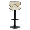 Scaun de Bar Inalt Cu Spatar KD Home Sky Vintage, Crem