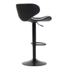 Scaun de Bar Inalt Cu Spatar KD Home Sky Vintage, Negru