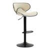 Scaun de Bar Inalt Cu Spatar KD Home Sky Vintage, Crem