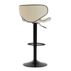 Scaun de Bar Inalt Cu Spatar KD Home Sky Vintage, Crem