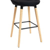 Set 2 x Scaun de Bar Inalt Premium KD Home BarLuxe Nova, Negru