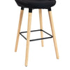 Scaun de Bar Inalt Premium KD Home BarLuxe Nova, Negru