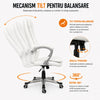 Scaun De Birou Directorial Ergonomic KD Home Vantage Prime, Alb