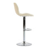 Set 2 x Scaun de Bar Inalt Cu Spatar KD Home Velvet Rise 360, Crem