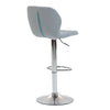Scaun de Bar Inalt Cu Spatar KD Home Velvet Rise 360, Gri
