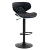 Scaun de Bar Inalt Cu Spatar KD Home Sky Vintage, Negru