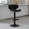 Scaun de Bar Inalt Cu Spatar KD Home Sky Vintage, Negru