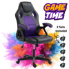 Scaun de Birou si Gaming Pentru Copii KD Home Prime Starter, Negru/Mov