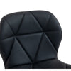 Scaun de Bar Inalt Cu Spatar KD Home Velvet Rise 360, Negru
