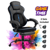 Scaun Gaming Ergonomic Premium Profesional KD Home Apex Fusion EIZI, Negru/Albastru