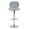 Set 2 x Scaun de Bar Inalt Cu Spatar KD Home Velvet Rise 360, Gri