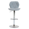 Scaun de Bar Inalt Cu Spatar KD Home Velvet Rise 360, Gri