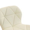Set 2 x Scaun de Bar Inalt Cu Spatar KD Home Velvet Rise 360, Crem