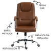 Scaun De Birou Directorial Ergonomic KD Home Noble Seat, Maro