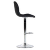 Set 2 x Scaun de Bar Inalt Cu Spatar KD Home Velvet Rise, Negru