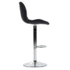 Scaun de Bar Inalt Cu Spatar KD Home Velvet Rise 360, Negru