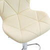 Scaun de Bar Inalt Cu Spatar KD Home Velvet Rise 360, Crem