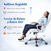 Scaun De Birou Directorial Ergonomic KD Home Noble Seat, Alb